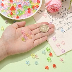 Transparent Acrylic Bead Caps&nbsp;MACR-CJC0006-01