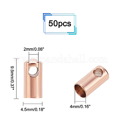 PVD Vacuum Plating 304 Stainless Steel Cord Ends&nbsp;STAS-UN0017-90RG