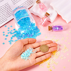 120G 6 Colors Plastic Sequins Beads&nbsp;PVC-TA0001-05A