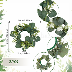 Spun Silk Cloth with PE Plastic Garland for Candle&nbsp;AJEW-WH0314-804B