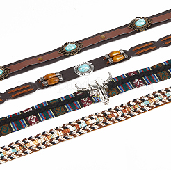 4Pcs 4 Styles Imitation Leather Belt Ornament Accessories&nbsp;DIY-GF0008-44