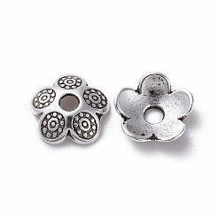 Tibetan Style Bead Caps&nbsp;TIBEB-S039-046AS-NR