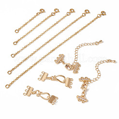2Pcs Brass Hook and S-Hook Clasps&nbsp;DIY-TA0004-25