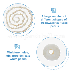 1 Strand Natural Cultured Freshwater Pearl Beads Strands&nbsp;PEAR-FI0001-12