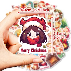 50Pcs Christmas Theme Cartoon Paper Stickers&nbsp;DIY-P085-08