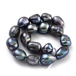 Dyed Natural Cultured Freshwater Pearl Beads Strands&nbsp;PEAR-P062-26A
