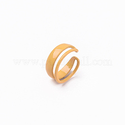 Spray Painted Alloy Cuff Rings&nbsp;RJEW-T011-18-RS