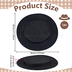Cotton Imitation Flat Round Fascinator Hat Base for Millinery&nbsp;FIND-WH0173-460B