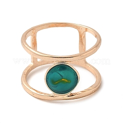 Alloy with Turquoise Round Finger Ring for Women&nbsp;FS-WGC40FF-02