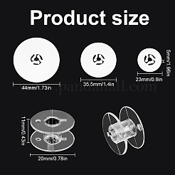 30Pcs Plastic Sew Embroidery Bobbin&nbsp;ODIS-FG0002-88