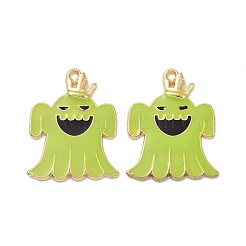 Halloween Theme Rack Plating Alloy Enamel Pendants&nbsp;PALLOY-O109-53LG