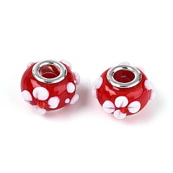 Handmade Lampwork European Beads&nbsp;LAMP-Q029-03A