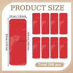 200Pcs PET Multifunctional Reflective Self Adhesive Stickers&nbsp;STIC-GO0001-04B