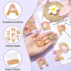 26Pcs 26 Styles Transparent Epoxy Resin Pendants&nbsp;CRES-YW0002-28G