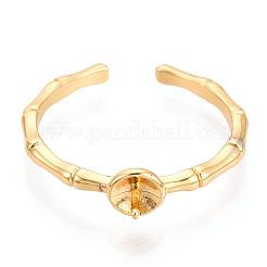 Brass Cup Peg Ring Settings&nbsp;LS-KK-N274-33G