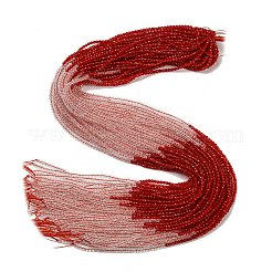 Transparent Gradient Color Glass Beads Strands&nbsp;GLAA-H021-01A-37