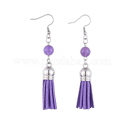 Faux Suede Tassel Dangle Earrings&nbsp;EJEW-JE04099-M