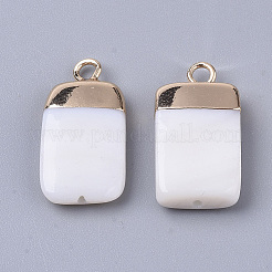 Electroplate Freshwater Shell Pendants&nbsp;LS-SHEL-S276-62A
