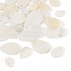 30Pcs 4 Styles Natural White Shell Pendants&nbsp;FIND-TA0004-96