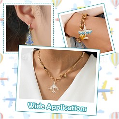 24Pcs 6 Styles Alloy Enamel Pendants&nbsp;ENAM-CJ0007-45