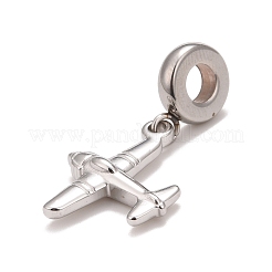 Non-Tarnish 304 Stainless Steel European Dangle Charms&nbsp;STAS-I194-21P