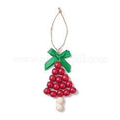 Christmas Trees Wood Pendant Decorations&nbsp;HJEW-JM04353