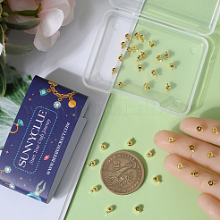 Brass Crimp Beads&nbsp;KK-SC0004-42G