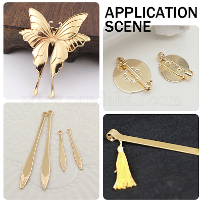 2Pcs Brass Sheet&nbsp;KK-SP0002-57B-1