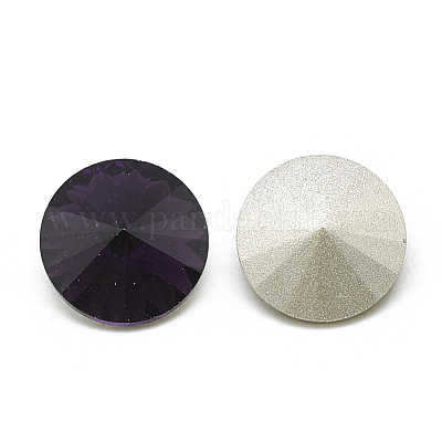 Pointed Back Glass Rhinestone Cabochons&nbsp;RGLA-T086-16mm-16-1