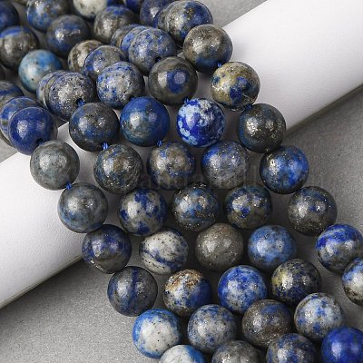 Natural Lapis Lazuli Beads Strands&nbsp;G-A163-07-10mm-1