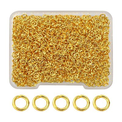 Brass Open Jump Rings&nbsp;KK-YW0001-38-1