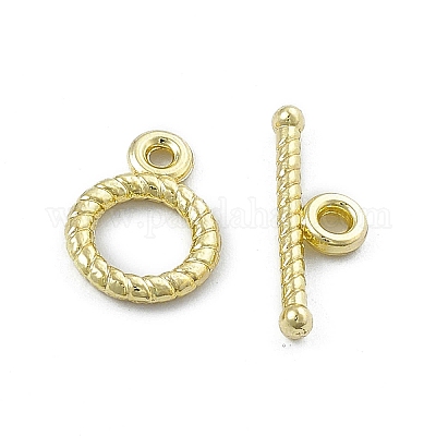 Rack Plating Alloy Toggle Clasps&nbsp;PALLOY-I216-24LG-1