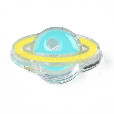 Transparent Acrylic Enamel Beads&nbsp;OACR-N130-022-1