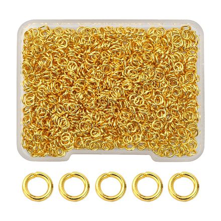 Brass Open Jump Rings KK-YW0001-38-1