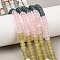 Natural Quartz Crystal & Howlite & Dyed White Jade & Synthetic Shoushan Stone Beads Strands, Rondelle, Mixed Color, 6x4mm, Hole: 1mm, about 95pcs/strand, 15.31''(38.9cm)