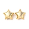 CCB Plastic Beads, Star, Golden, 22x23x12mm, Hole: 2mm