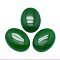 Natural Malaysia Jade Cabochons, Dyed & Heated, Oval, 40x30x7.5~8mm