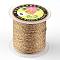 Round Metallic Thread, Embroidery Thread, 6-Ply, Colorful, 0.6mm, about 87.48 yards(80m)/roll