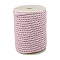 Twisted Nylon Cords, Lavender Blush, 5mm, about 18~19yards/roll(16.4m~17.3m/roll)