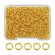 Brass Open Jump Rings&nbsp;KK-YW0001-38-1