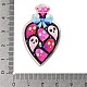 Halloween Theme Opaque Acrylic Pendants&nbsp;SACR-S034-02C-3