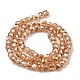 Electroplate Transparent Glass Beads Strands&nbsp;GLAA-C029-03B-07-2