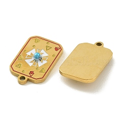 304 Stainless Steel Enamel Pendants&nbsp;STAS-H251-03B-04