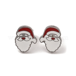 3 Pairs 3 Styles Christmas 304 Stainless Steel Hoop & Studs Earrings Set for Women&nbsp;EJEW-K279-12B-P