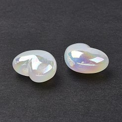 UV Plating Rainbow Iridescent Acrylic Beads&nbsp;OACR-H015-02