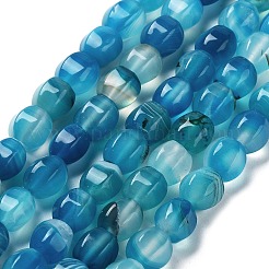 Natural Banded Agate Beads Strands&nbsp;G-G172-02C