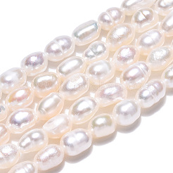 Natural Cultured Freshwater Pearl Beads Strands&nbsp;PEAR-N012-03I