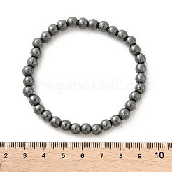 Synthetic Non-magnetic Hematite Beaded Stretch Bracelets&nbsp;BJEW-D446-B-22