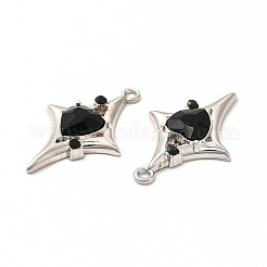 Rack Plating Alloy with Glass Pendants&nbsp;FIND-G051-03P
