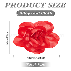 1Pc Duckbill Clip Cloth Alloy Brooches&nbsp;JEWB-LP0001-10B